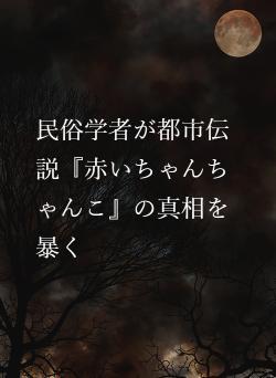民俗学者が都市伝説『赤いちゃんちゃんこ』の真相を暴く