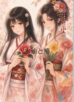 水仙と椿