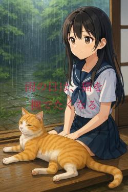 雨の日は、猫を　撫でたくなる