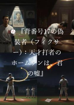 ⚾️ 『背番号17の偽装者(フィクサー):天才打者のホームランは、君の嘘』
