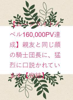 【ムーンライトノベル160,000PV達成】親友と同じ顔の騎士団長に、猛烈に口説かれています【完結】