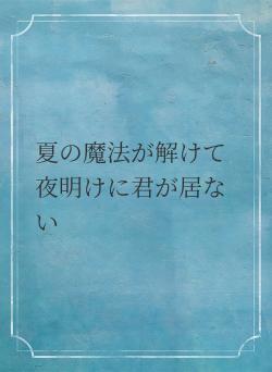 夏の魔法が解けて夜明けに君が居ない