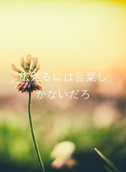 伝えるには言葉しかないだろ