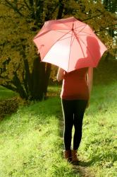 みっちゃんの赤い傘