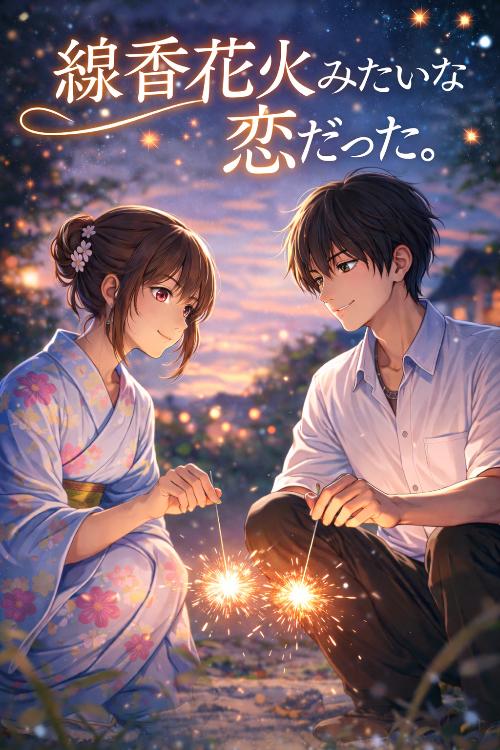 線香花火みたいな恋だった。