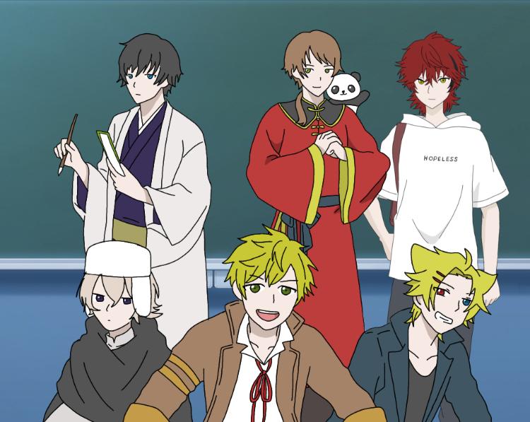 国の擬人化達との同居生活