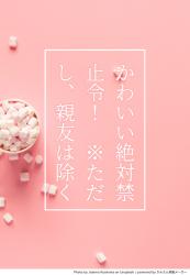 かわいい絶対禁止令！ ※ただし、親友は除く
