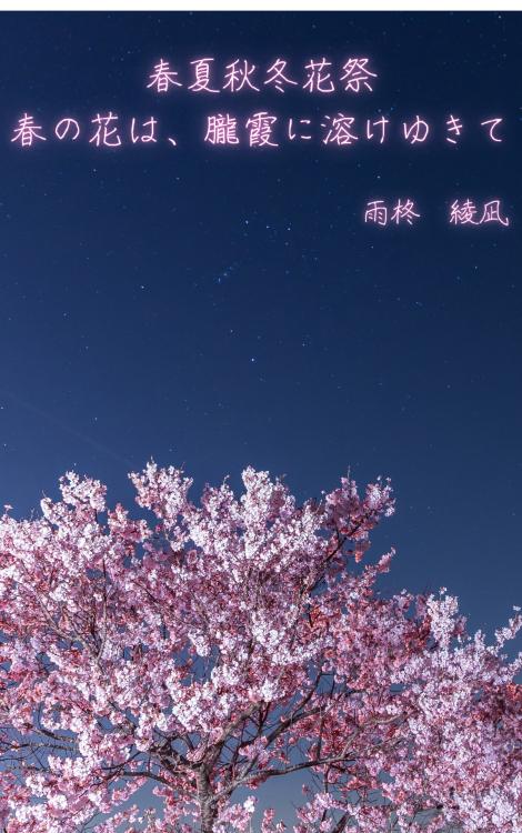 春夏秋冬花祭　―春の花は朧霞に溶けゆきて―