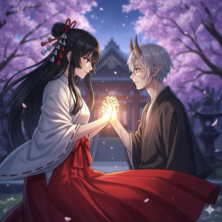 結びの契、鬼と神子の愛