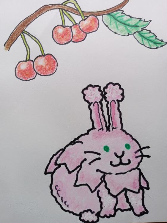 サクラ色のウサギさん