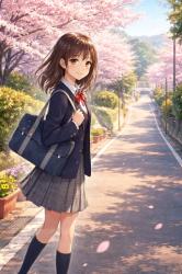 坂の途中の春みたいな恋だった