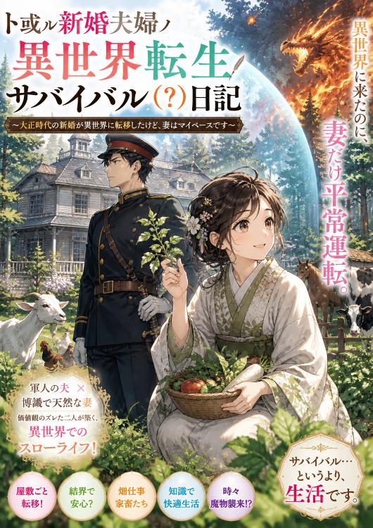 ト或ル新婚夫婦ノ異世界転移サバイバル（？）日記　～大正時代の新婚が異世界に転移したけど、妻はマイペースです～