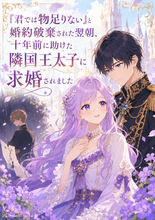 「君では物足りない」と婚約破棄された翌朝、十年前に助けた隣国王太子に求婚されました