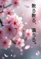 散る散る、満ちる。