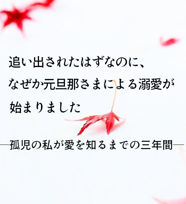 追い出されたはずなのに、なぜか元旦那さまによる溺愛が始まりました―孤児の私が愛を知るまでの三年間―【第2回1話だけ大賞エントリー】