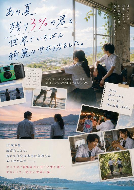 あの夏、残り3%の君と、世界でいちばん綺麗なサボり方をした