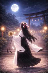 黒の巫女と隠し小道