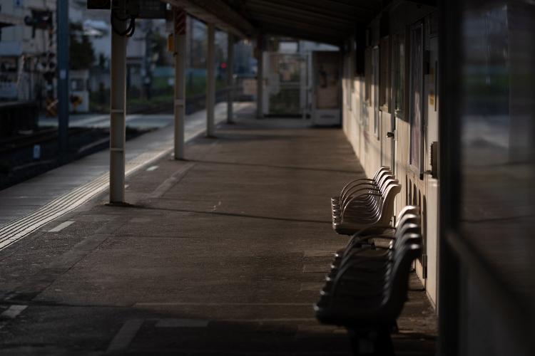 18時12分の反対ホーム